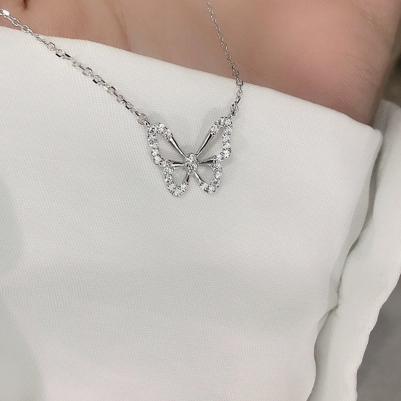 Stamp Butterfly Necklace - Byloh