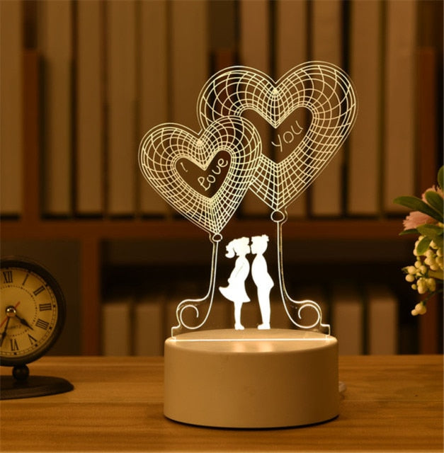 3D Acrylic Lamp Decor - Byloh