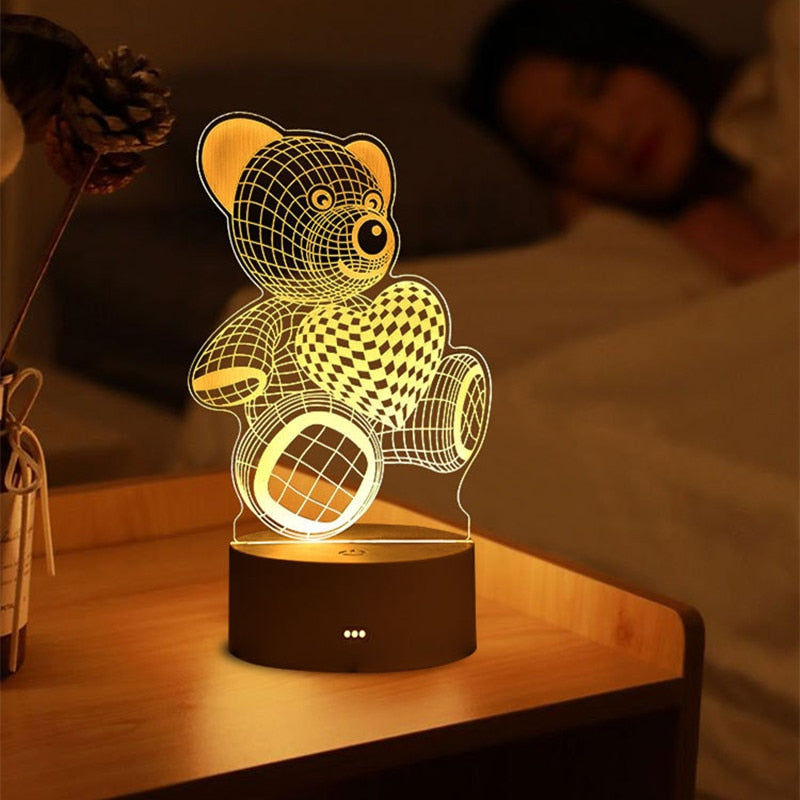 3D Acrylic Lamp Decor - Byloh