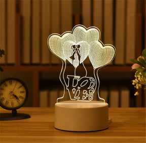 3D Acrylic Lamp Decor - Byloh