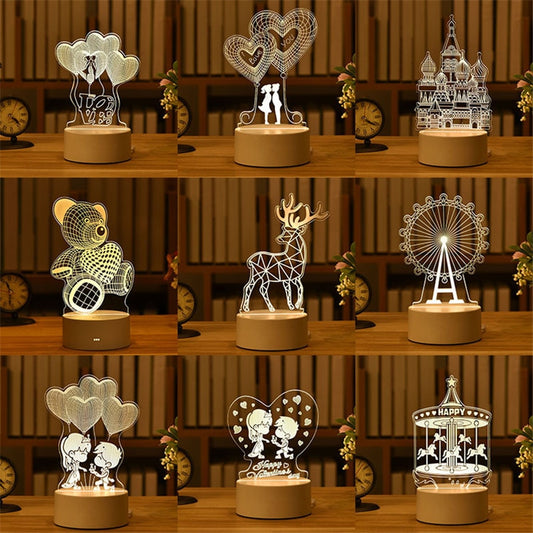 3D Acrylic Lamp Decor - Byloh