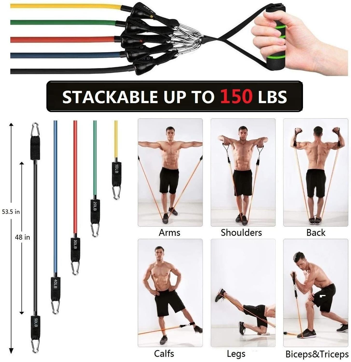 workout Resistance Bands - Byloh