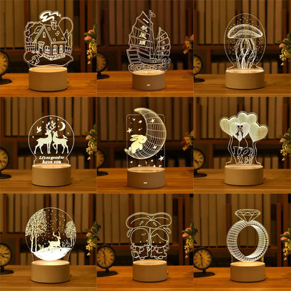 3D Acrylic Lamp Decor - Byloh