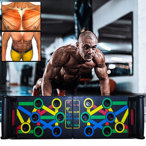 14 in 1 Push-Up Rack Board Training Sport Workout Fitness Gym Equipment Push up Stand for ABS Abdominal Muscle Building Exercise