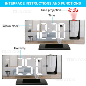 Digital Projection Clock & Radio - Byloh