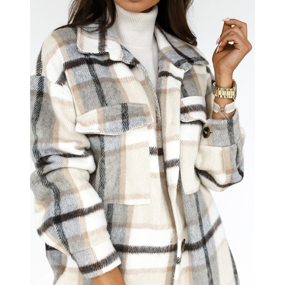 Casual Checked Jacket - Byloh