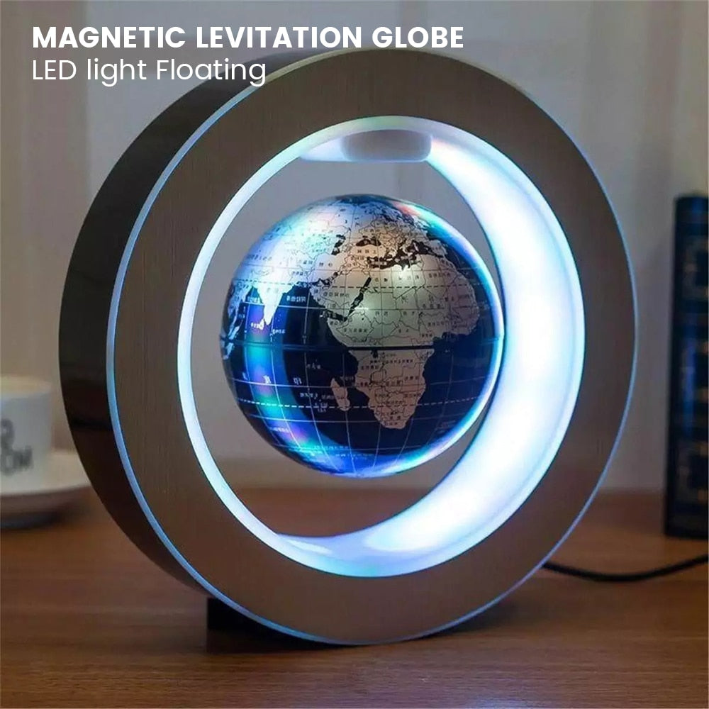 LED World Map Magnetic Levitation Floating - Byloh